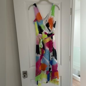 DKNY rainbow sleeveless dress